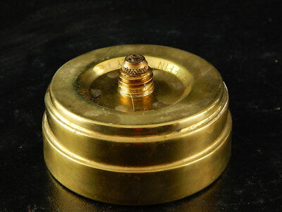 VINTAGE LAMPADA OTTONE PARAFFINA MINATORE ABERAMA COLLIERY BRITISH COAL MINING