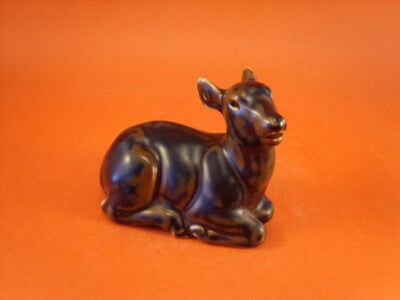 STATUINA PORCELLANA ROYAL COPENHAGEN STONEWARE "Cerbiatto" 20183 ORIGINALE PRIMA