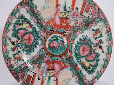 VINTAGE PIATTO COLLEZIONE ORIENTALE HONG KONG DIPINTO MANO HAND MADE OLD PLATE