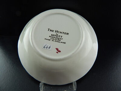 VINTAGE CERAMICA SERVIZIO DESSERT 13 PZ THE HUNTER MYOTT ENGLAND IL CACCIATORE