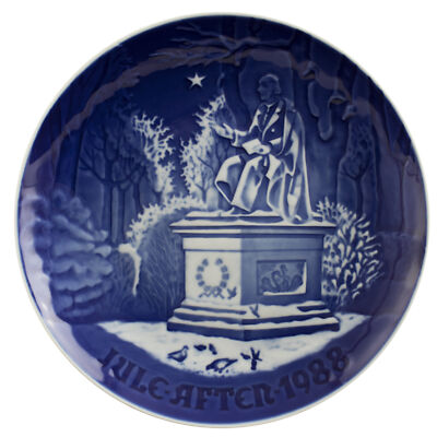 ROYAL COPENHAGEN BING&GRONDAHL PIATTO DI NATALE 1988 ORIGINALE PORCELLANA PRIMA