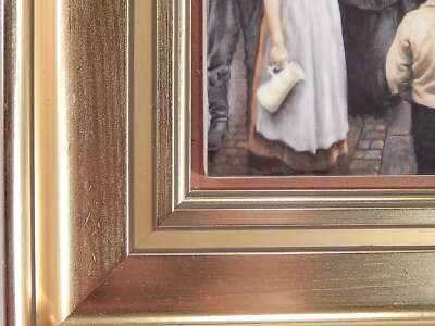 ROYAL COPENHAGEN BING&GRONDAHL QUADRO IN PORCELLANA PAUL FISCHER