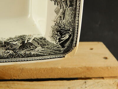 ANTICO RARO VILLEROY &BOCH PORCELLANA VASSOIO RAVIERA ARTEMIS BIANCO E NERO