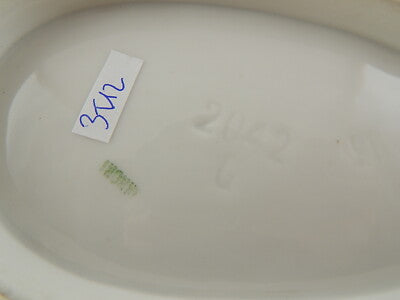 ANTICA RAVIERA PIATTO CONCHIGLIA PORCELLANA GINORI FINE 800 PROFILO ROSA E NERO