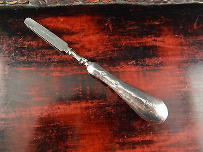 ANTICHE ART DECO STRUMENTO MANICURE SPATOLA ARGENTO 925 ANTIQUE SOLID SILVER