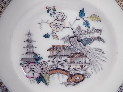 ANTICO PIATTO DI PORCELLANA RORSTRAND 1800 COLLEZIONE ANTIQUE PORCELAIN PLATE