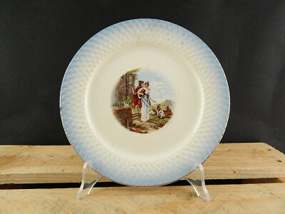 ANTICO PIATTO CERAMICA LAVENO VERBANUM STONE FINE 800 COLLEZIONE PASTORALE #4418