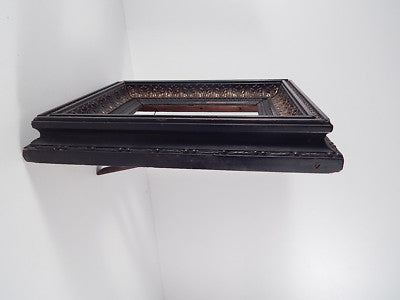 ANTICA CORNICE PORTAFOTO LEGNO MASSELLO FREGI DORATI BIEDERMEIER FRAME