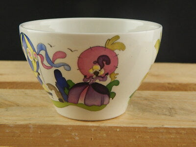VINTAGE PORCELLANA VILLEROY&BOCH TAZZA DISEGNO MONGOLFIERA