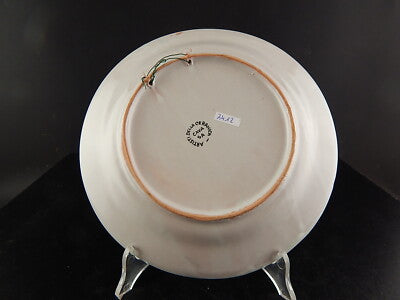 VINTAGE PIATTO ARTISTI DELLA CERAMICA SPAGHETTATA DIPINTO A MANO CAVA TIRRENI #