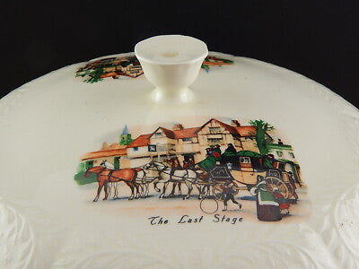 ANTICA RARA ZUPPIERA CERAMICA SEMI PORCELLANA INGLESE OLD BRIDGE EARTHENWARE