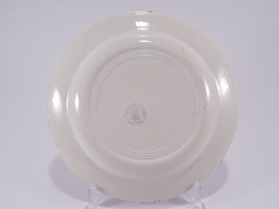 ANTICO PIATTO CERAMICA MONDOVI' F. MUSSO ANTIQUE FAIENCE ITALIAN PLATE