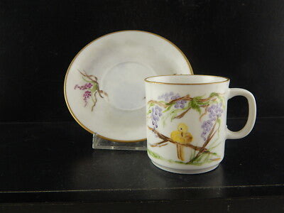 VINTAGE TAZZA CAFFE' PORCELLANA WINTERLING BAVARIA 1979 DIPINTA E FIRMATA #5290