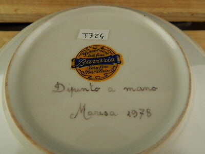 VINTAGE BAVARIA CIOTOLA FRUTTIERA CENTROTAVOLA PORCELLANA DIPINTA A MANO