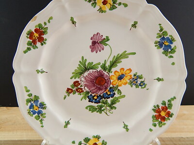 ANTICO 1946 PIATTO CERAMICA IMOLA TECNICA E DECORO SETTECENTO ITALIANO CM 19 #3