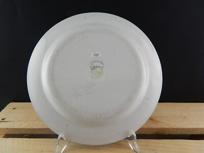 ANTICO RARO PIATTO FINE 800 CERAMICA LOMBARDA ELEFANTINO GHIRLANDA ROSELLINE