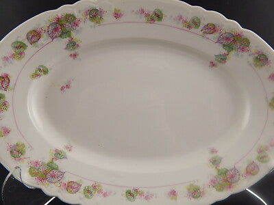 ANTICO VASSOIO O PIATTO PORTATA PORCELLANA GINORI DOCCIA FORMA NAPOLI LIBERTY