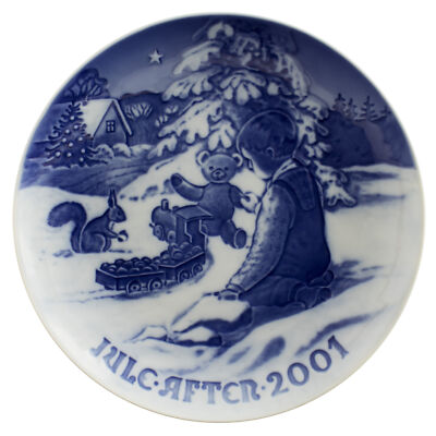 ROYAL COPENHAGEN BING&GRONDAHL PIATTO DI NATALE 2001 ORIGINALE PORCELLANA PRIMA