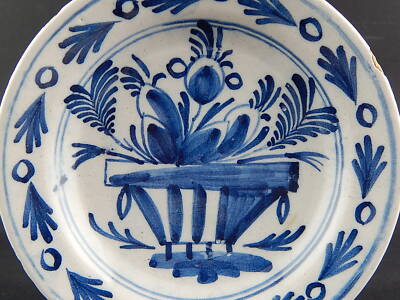 ANTICO PREZIOSO RARISSIMO PIATTO CERAMICA DELFT FINE XVII SECOLO MUSEALE #8151