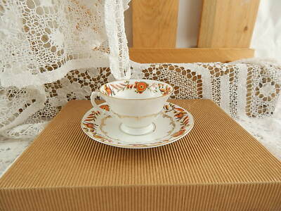 ANTICO PREZIOSO SET CAFFE’ IMPERO PORCELLANA MANIFATTURA SCHUMANN 1945 BAVARIA#