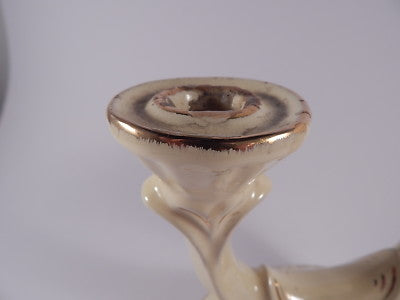 CANDELABRO ANNI '50 CERAMICHE ITALIA ALBISOLA MID CENTURY FAIENCE CANDLE HOLDER