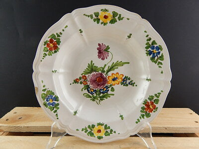ANTICO 1946 PIATTO FONDO CERAMICA IMOLA TECNICA E DECORO SETTECENTO ITALIANO #8