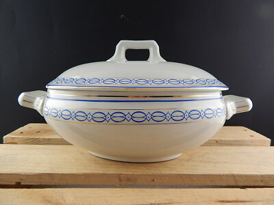 ANTICA 1930 ART DECO RARA ZUPPIERA CERAMICA FONTEBASSO TREVISO COLLEZIONE