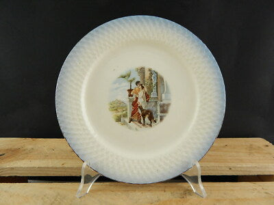 ANTICO PIATTO CERAMICA LAVENO VERBANUM STONE FINE 800 COLLEZIONE PASTORALE #4419