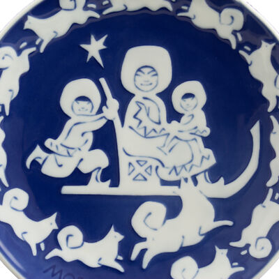 ROYAL COPENHAGEN PIATTO FESTA DELLA MAMMA 1974 ORIGINALE PORCELLANA PRIMA SCELTA