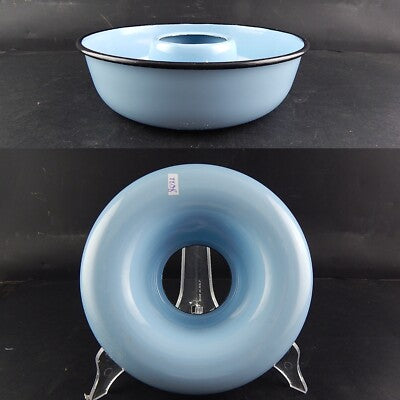 ANTICA FORMELLA CIAMBELLA LATTA METALLO SMALTATO SHABBY CHIC COLLEZIONE CUCINA