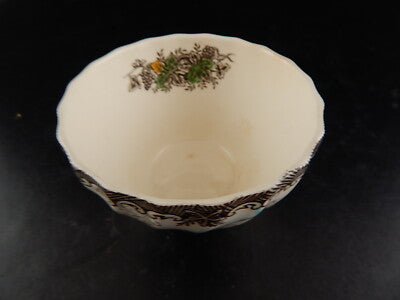 ANTICA ZUCCHERIERA CIOTOLA CERAMICA MYOTT STAFFORDSHIRE ENGLAND STAMPA MANO