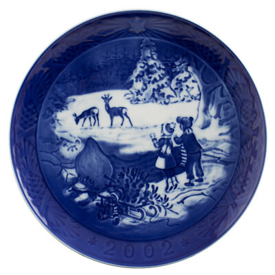 ROYAL COPENHAGEN PIATTO DI NATALE 2002 ORIGINALE PORCELLANA PRIMA SCELTA