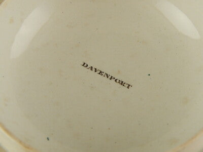 DAVENPORT 1805 ANTICA PREZIOSA POTTERY CERAMICA TAZZA PUERPERA ZUPPIERA EGOISTE