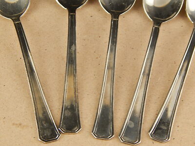 VINTAGE 5 CUCCHIAINI ARGENTATI BAGNO ARGENTO SILVER PLATED CM.13,5