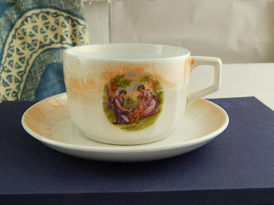 ANTICA TAZZA SCODELLA SET COLAZIONE A KAUFFMANN ELEFANTINO CERAMICA LOMBARDA ‘34