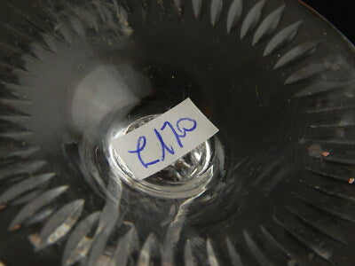 PREZIOSO ANTICO BOEMIA BICCHIERE CALICE FLUTE CRISTALLO MOLATO E TAGLIATO VIOLA