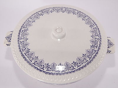 ANTICA ZUPPIERA CERAMICA INGLESE STAFFORDSHIRE FINE WARE FAIENCE TUREEN