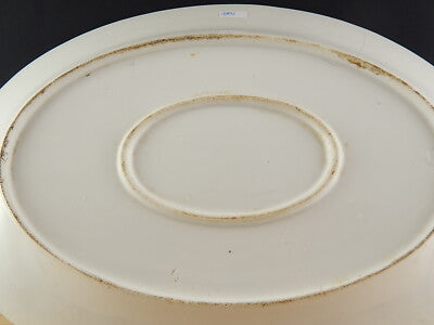 ANTICA RAVIERA VASSOIO PORCELLANA MANIFATTURA GINORI PROFILO ARANCIONE METÀ 800