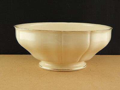 ANTICA INSALATIERA TERRINA PORCELLANA CERAMICA PROFILO ORO VILLEROY&BOCH