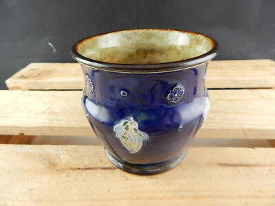 ANTICO ROYAL DOULTON DESIGN VASO CACHE POT CERAMICA SMALTATA STONE WARE 1920-39