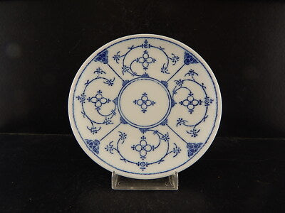 ANTICA TAZZA PORCELLANA MANIFATTURA TEDESCA KAHLA METÀ '900 BLUE FLUTED