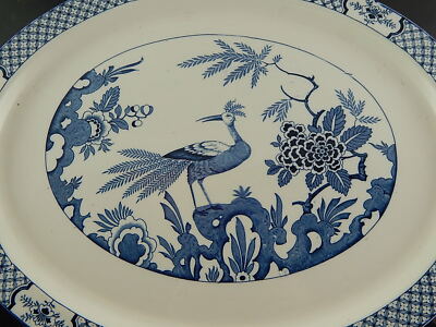 ANTICO GRANDE VASSOIO PIATTO PORCELLANA WOOD & SON COLLEZIONE ORIENTALE YUAN