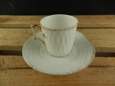 PREZIOSA RARA TAZZINA PORCELLANA BIANCA E ORO COLLEZIONE LIMOGES PRIMA META' 800