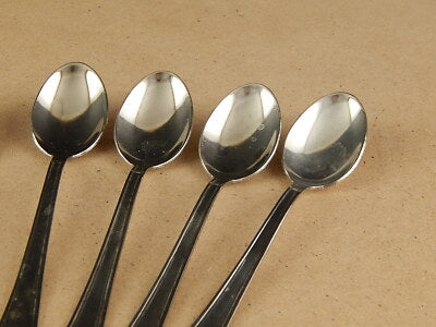 VINTAGE 5 CUCCHIAINI ARGENTATI BAGNO ARGENTO SILVER PLATED CM.13,5