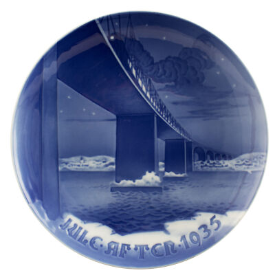 ROYAL COPENHAGEN BING&GRONDAHL PIATTO DI NATALE 1935 ORIGINALE PORCELLANA PRIMA