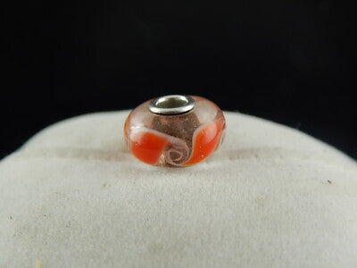 VINTAGE CIONDOLO CHARM TROLLBEADS VETRO DANISH COPENHAGEN DESIGN PRE 2000 #8