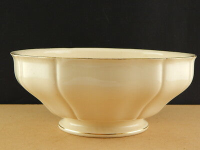 ANTICA INSALATIERA TERRINA PORCELLANA CERAMICA PROFILO ORO VILLEROY&BOCH