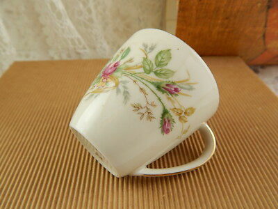 ANTICA TAZZINA CAFFÈ PORCELLANA JOHANN HAVILAND BAVARIA 1937 ROSA CANINA