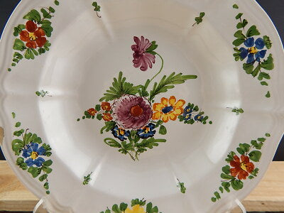 ANTICO 1946 PIATTO FONDO CERAMICA IMOLA TECNICA E DECORO SETTECENTO ITALIANO #8