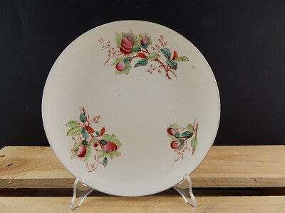 ANTICA ARTE POVERA SCODELLA TAZZA+PIATTO1800 CERAMICA SARREGUEMINES FLOREALE